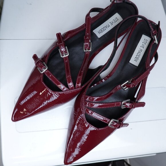 Steve Madden Shoes - Steve Madden Women's Peony Strappy Pointed Toe Slingback Flats